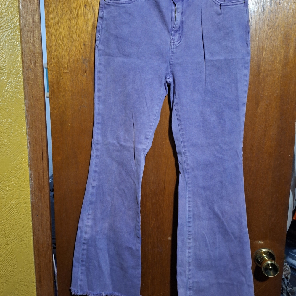 Zenana Outfitters Purple Straight Leg Jeans